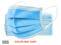50 Count 3-Ply Disposable Ear Loop Face Masks