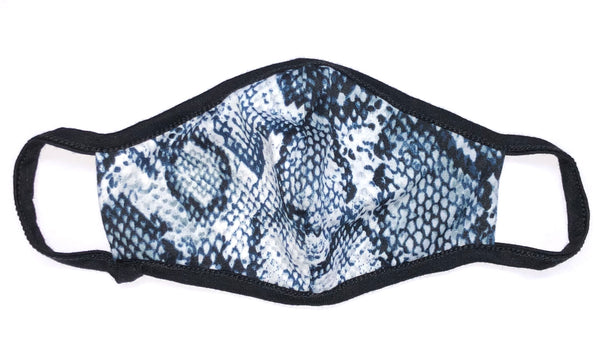Buttery Soft Cloth Face Mask - Light Snake Skin - Washable