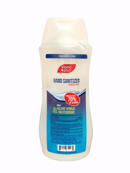 Vlanc + Piur 16.9 Ounce/500ml Hand Sanitizer 70% - Aloe Vera & Glycerin